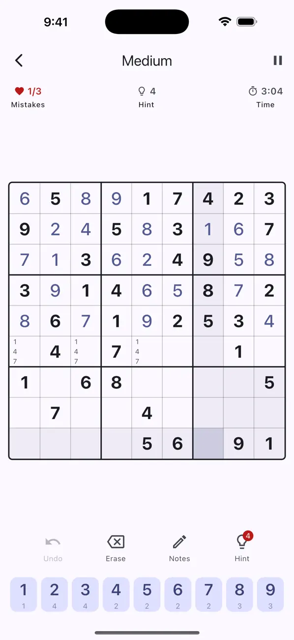 Sudoku Zen: Number Logic