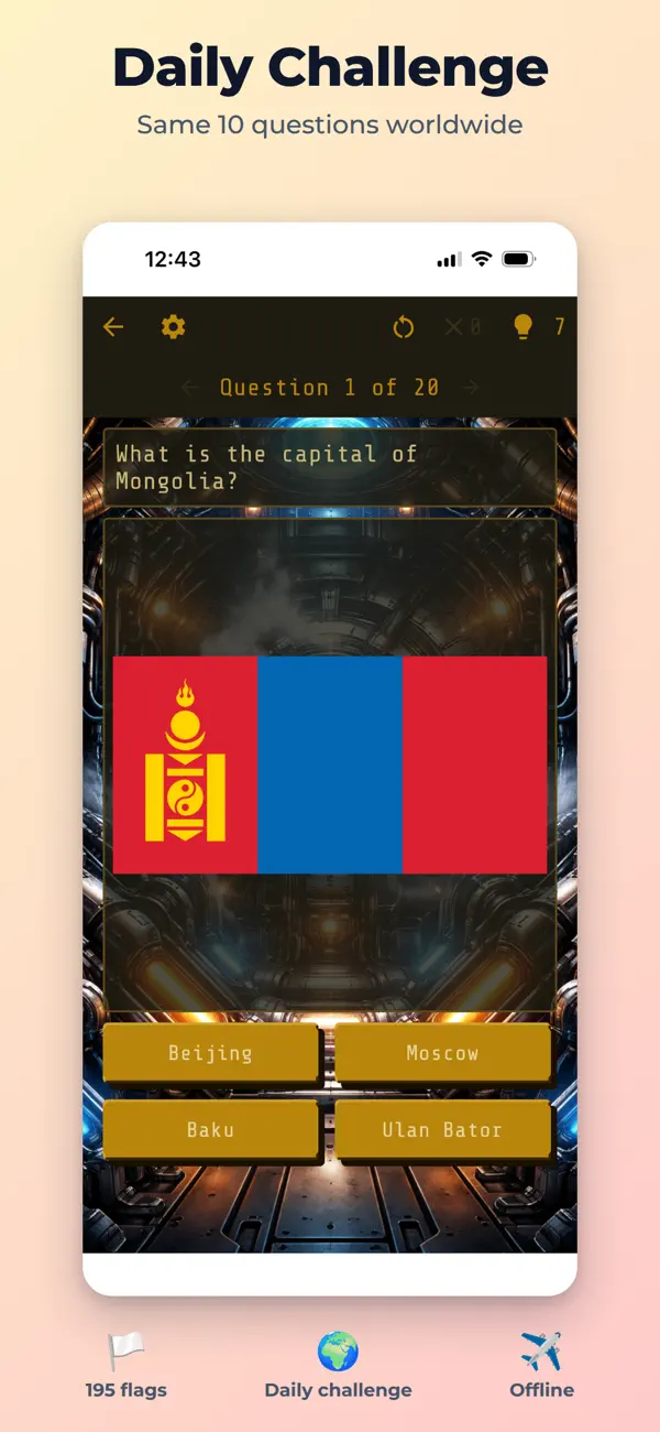 Flag Quiz: Country & Capital