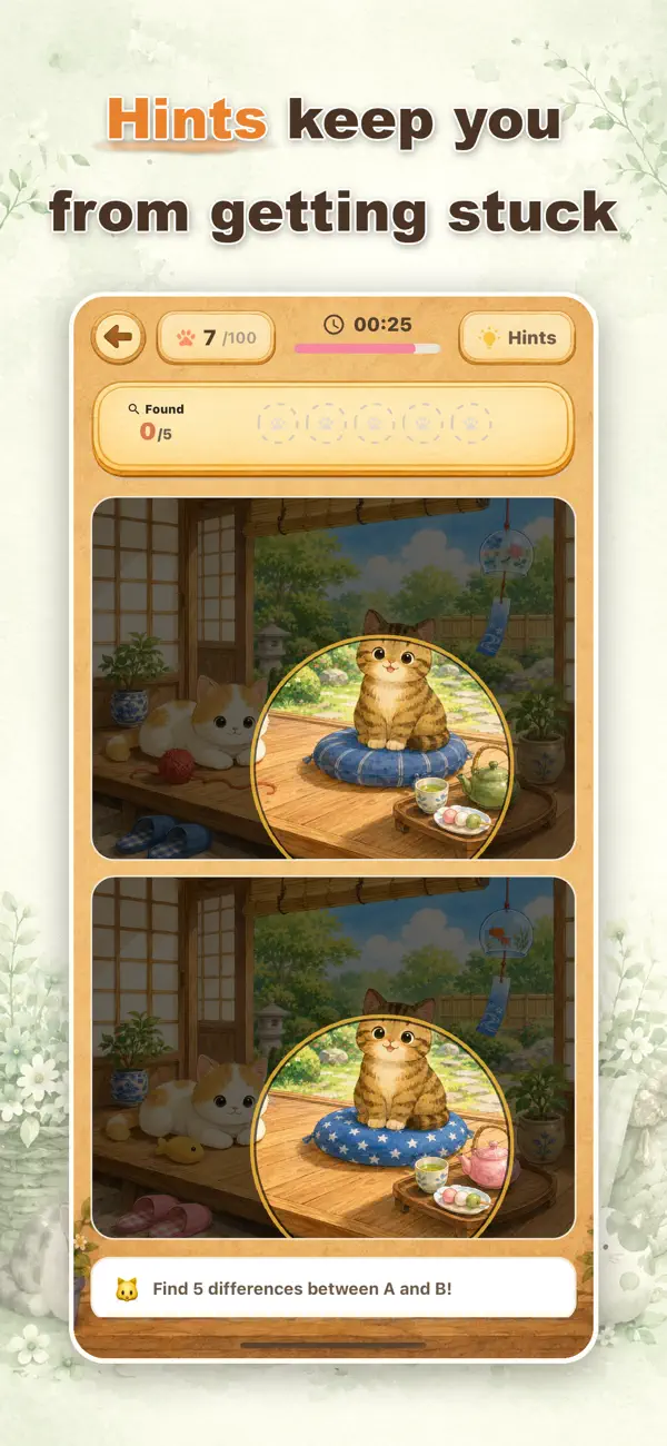 Spot Differences: NekoSagashi