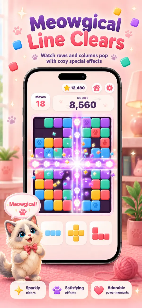 Paw Pop Blocks: Block Puzzle