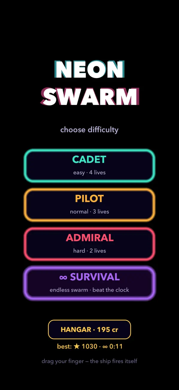 Neon Swarm: Space Arcade