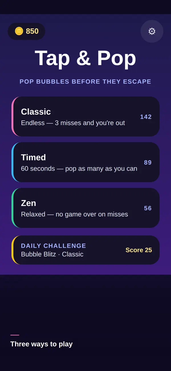 Tap & Pop – Bubble Popper