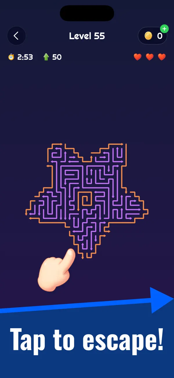 Arrow Out Brain Puzzle Game