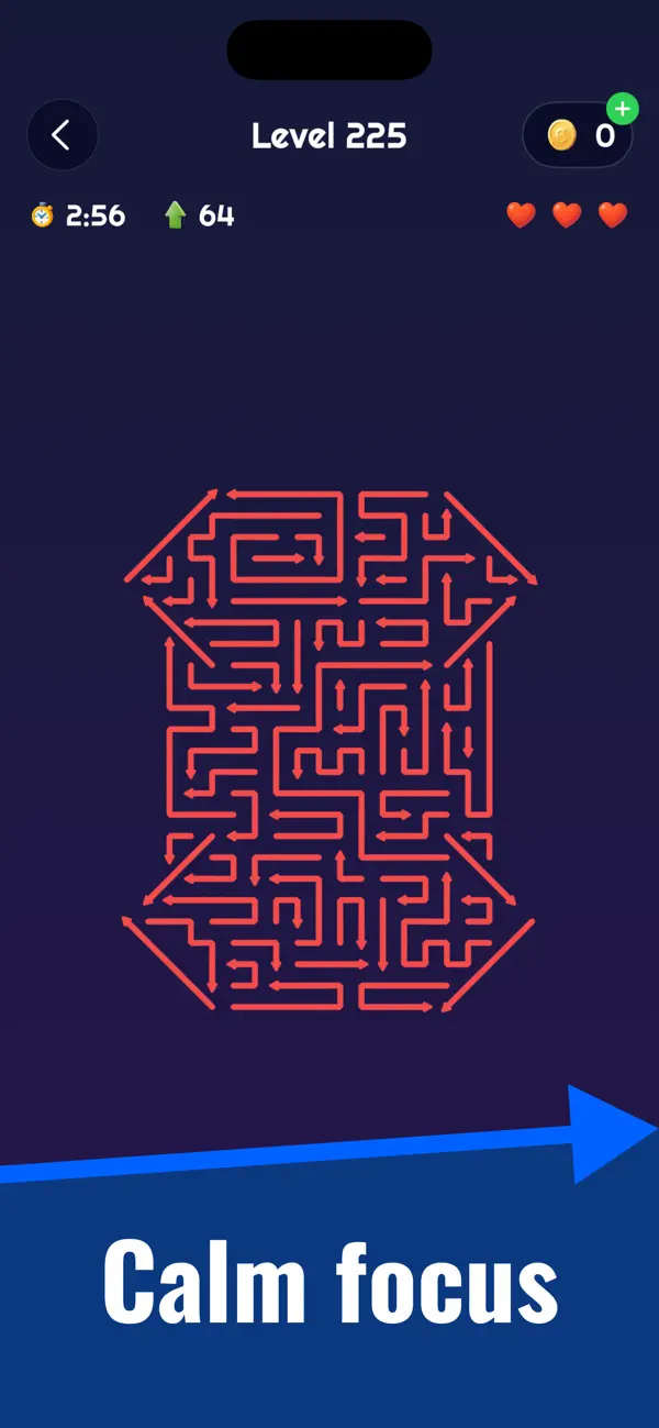 Arrow Out Brain Puzzle Game