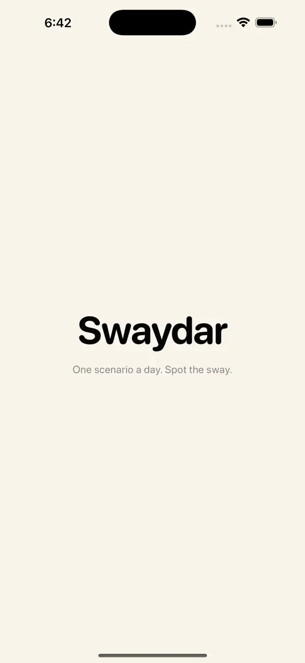 Swaydar: Daily Influence Game