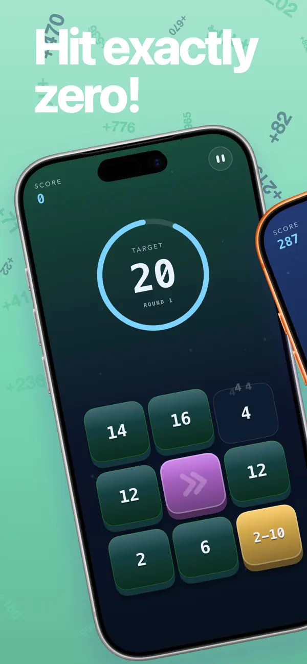 Till Zero - a math puzzle game