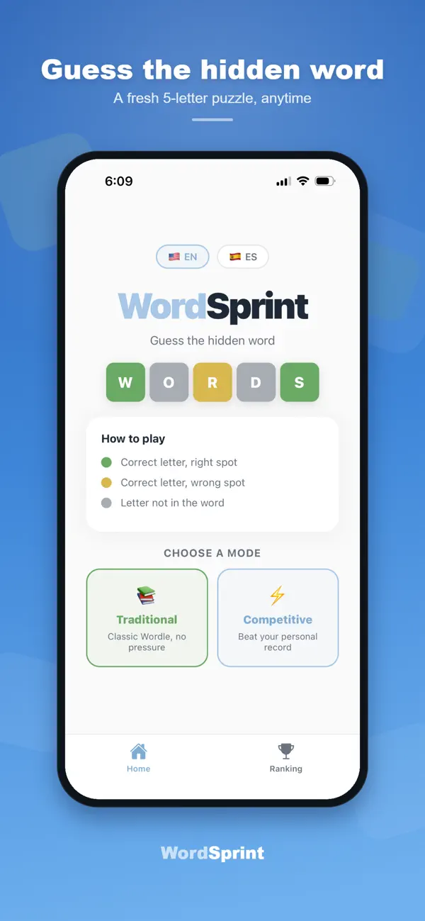 Word Sprint Game