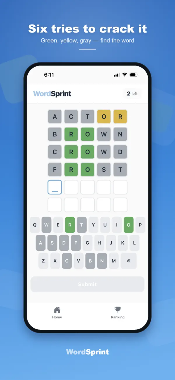 Word Sprint Game