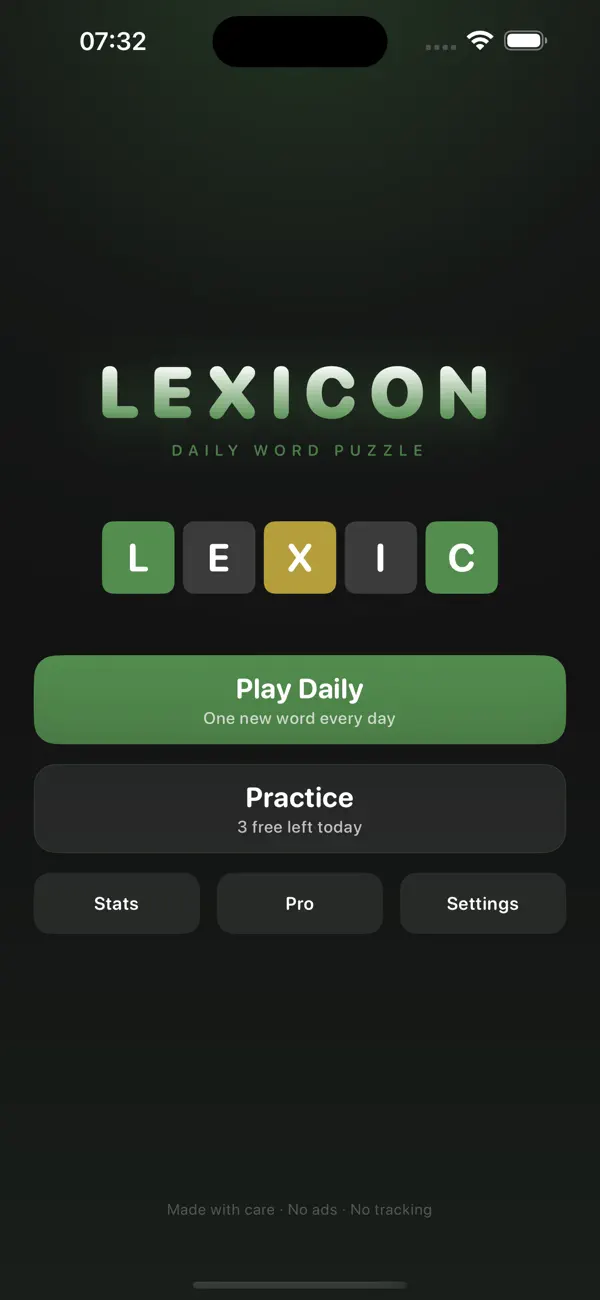 Lexicon — Daily Word Puzzle