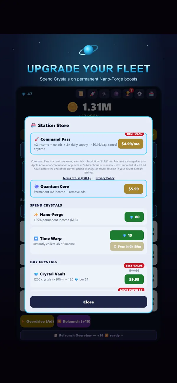 Astrobloom: Idle Space Tycoon