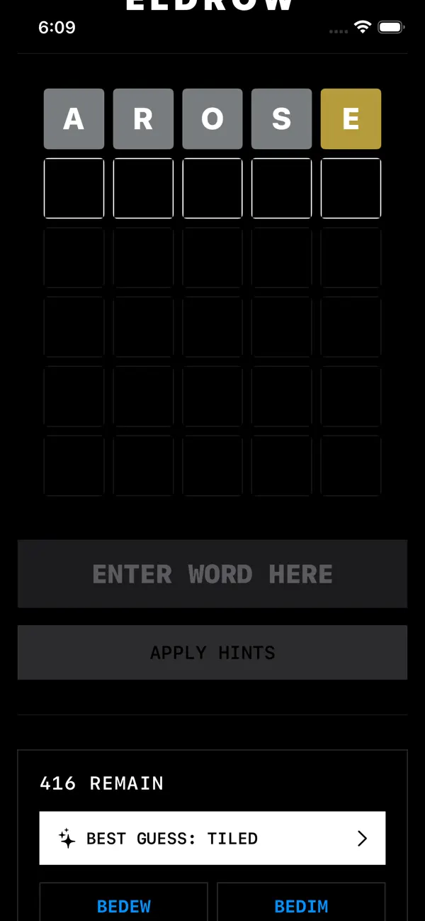 Eldrow: Word Puzzle Solver