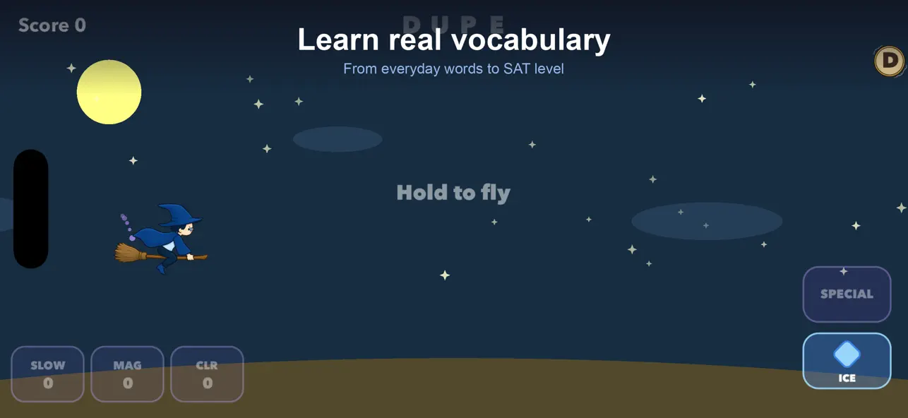 Flying Wizard: Vocabulary