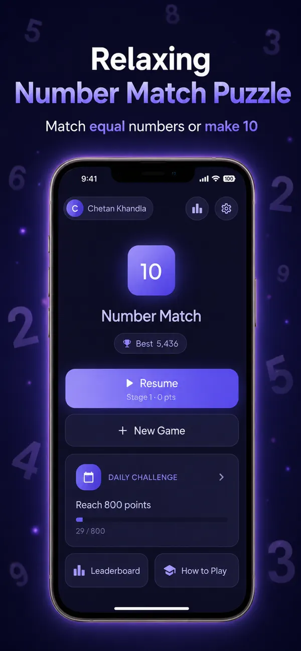 Number Match: Pair & Clear