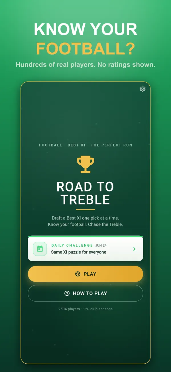 Road to Treble: Football Draft