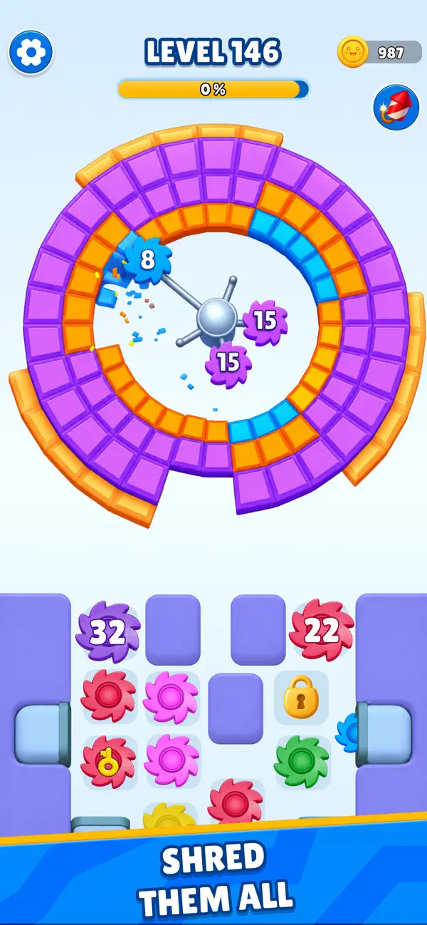 Cube Shred Color Sort Puzzle