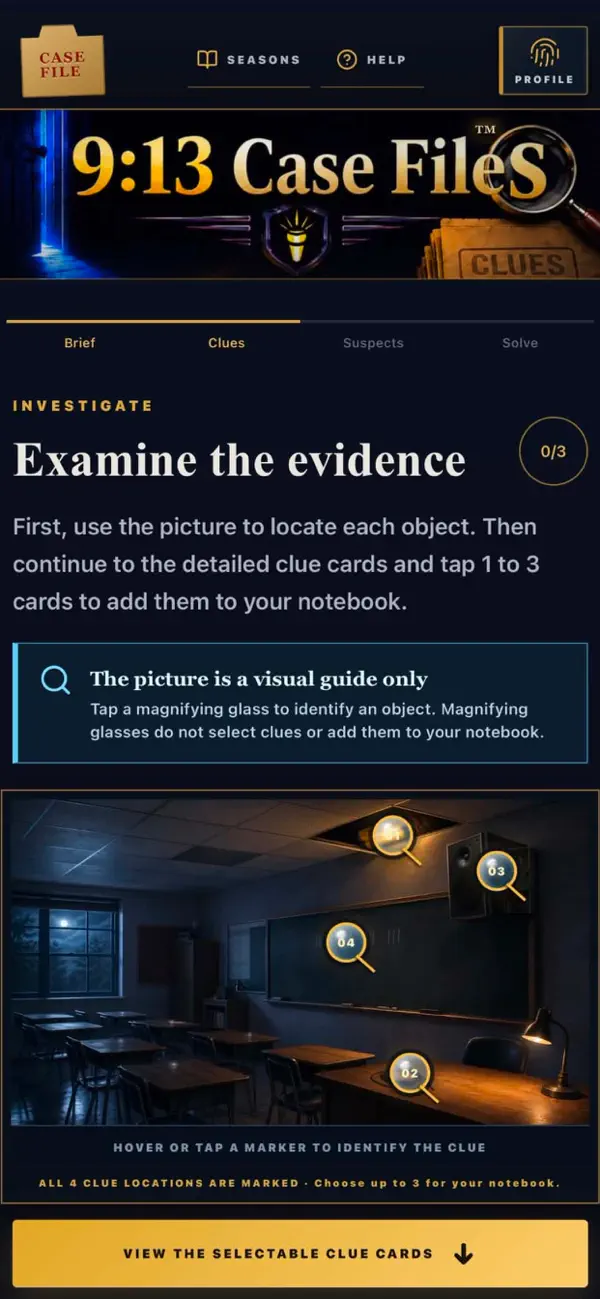 The 9:13 Case Files