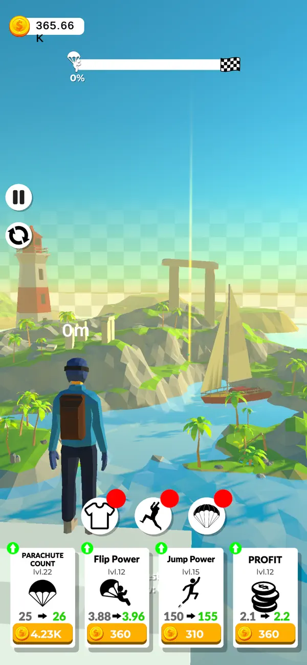 Idle Parachute Evolve Game
