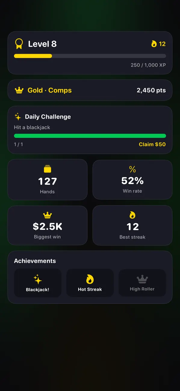 Offline Blackjack Game