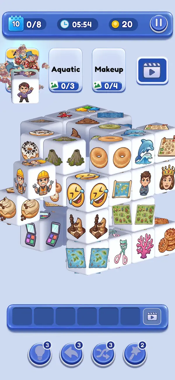 Cube Association 3D
