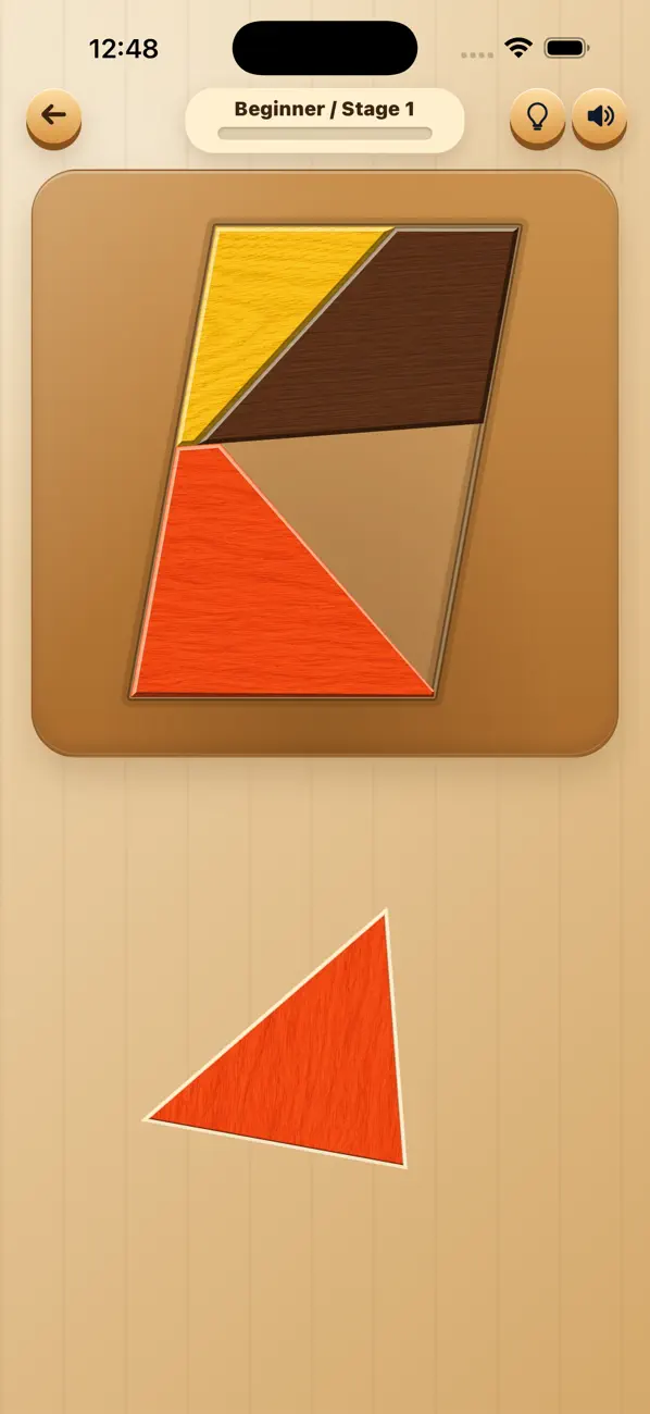 Wood Shape Puzzle: Tangram