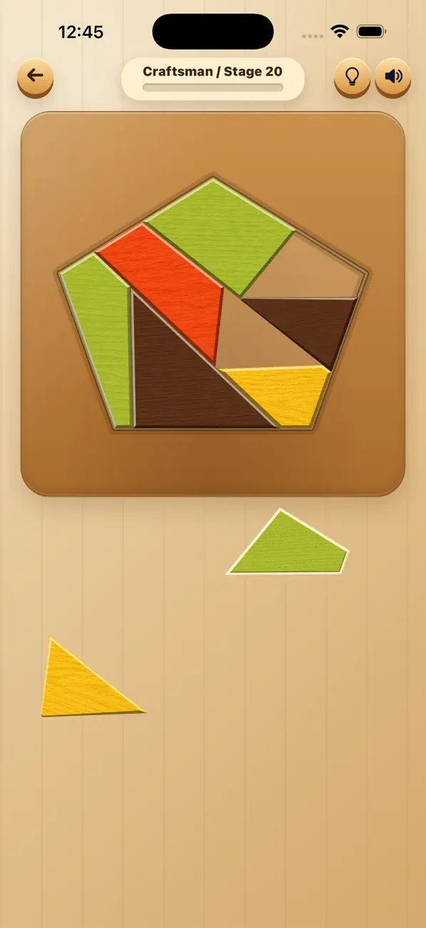 Wood Shape Puzzle: Tangram