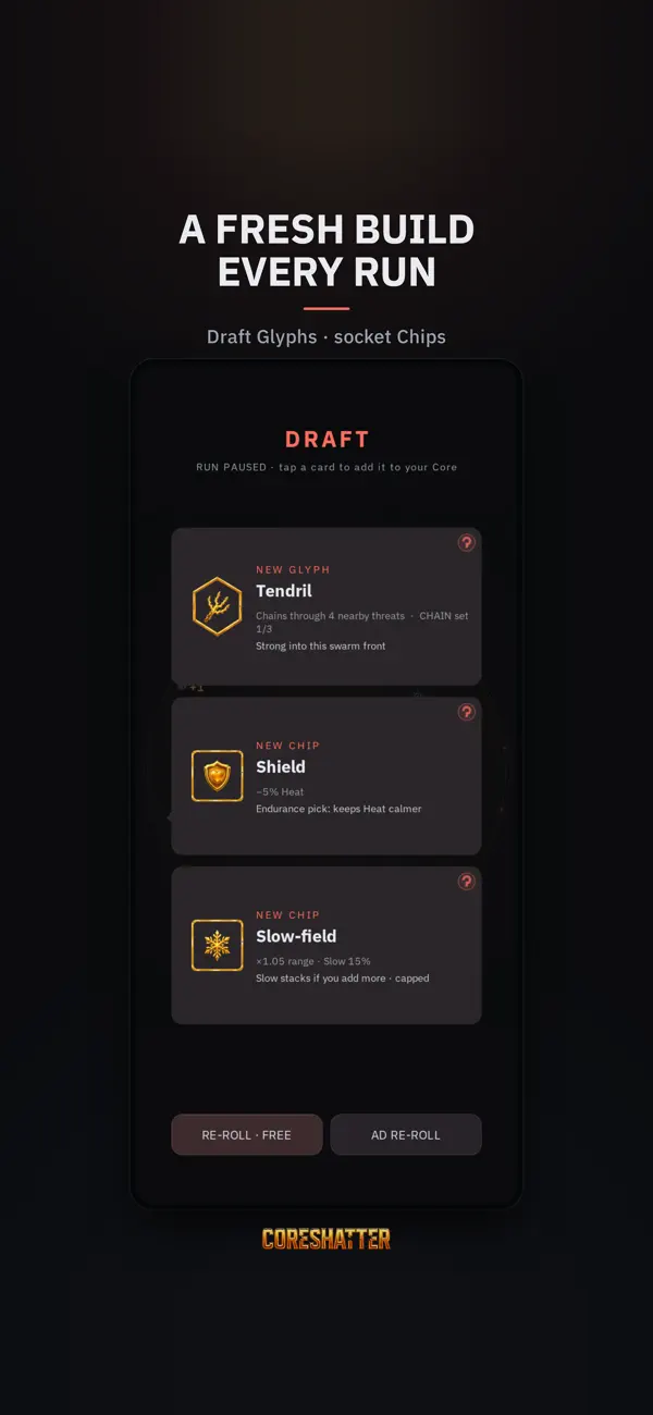 Coreshatter: Idle TD Roguelite