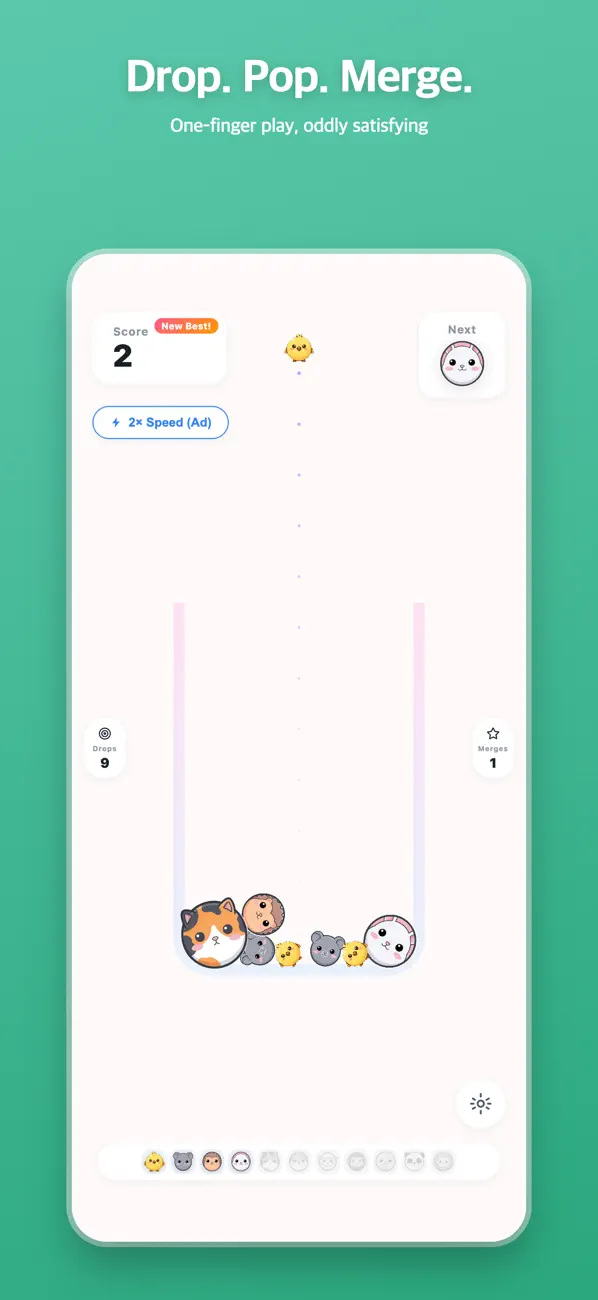 Animal Pop: Merge Puzzle