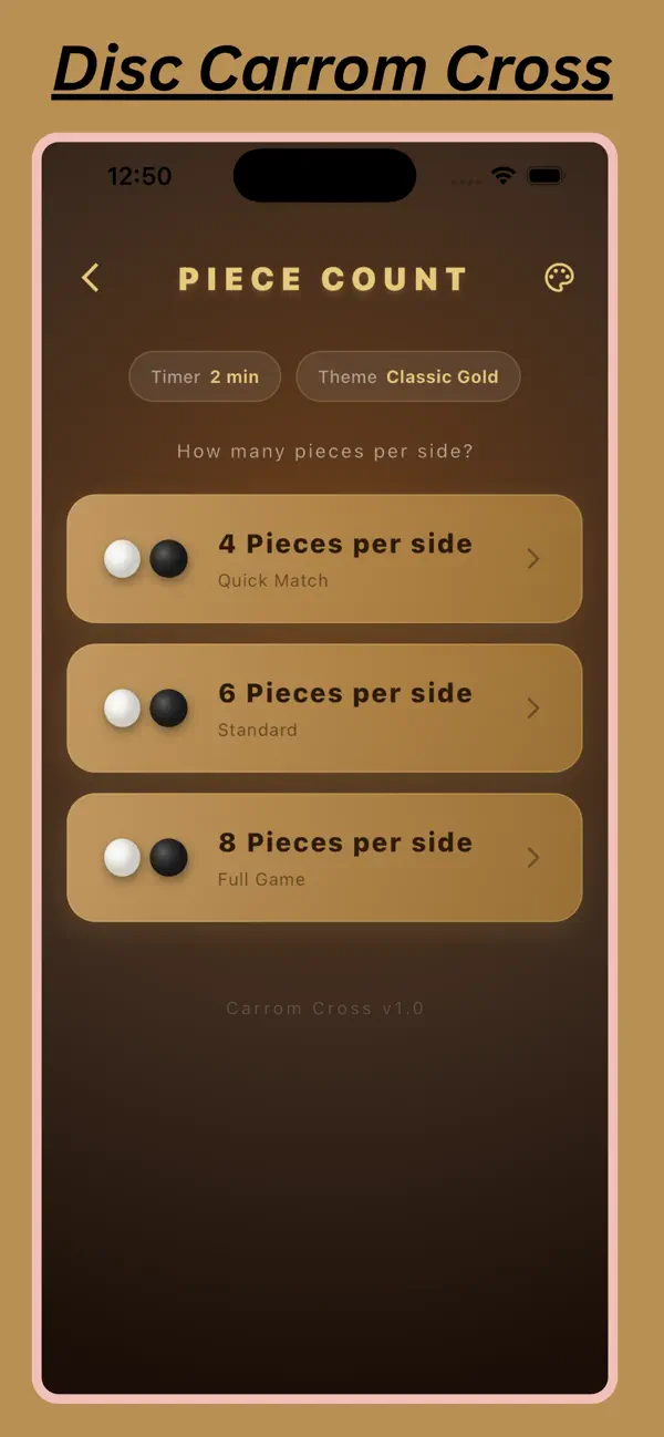 Disc Carrom Cross