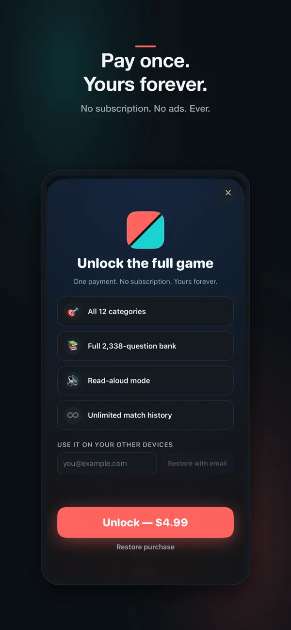 Zwist: 2 Player Trivia Duel