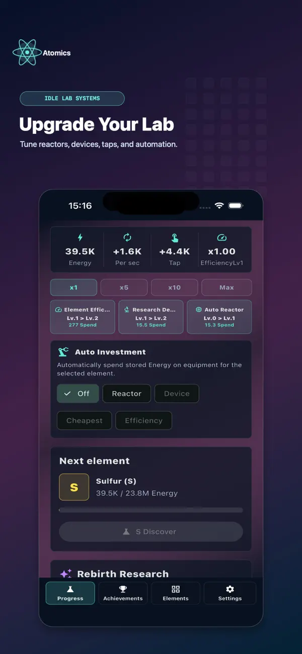 Atomics: Idle Elements