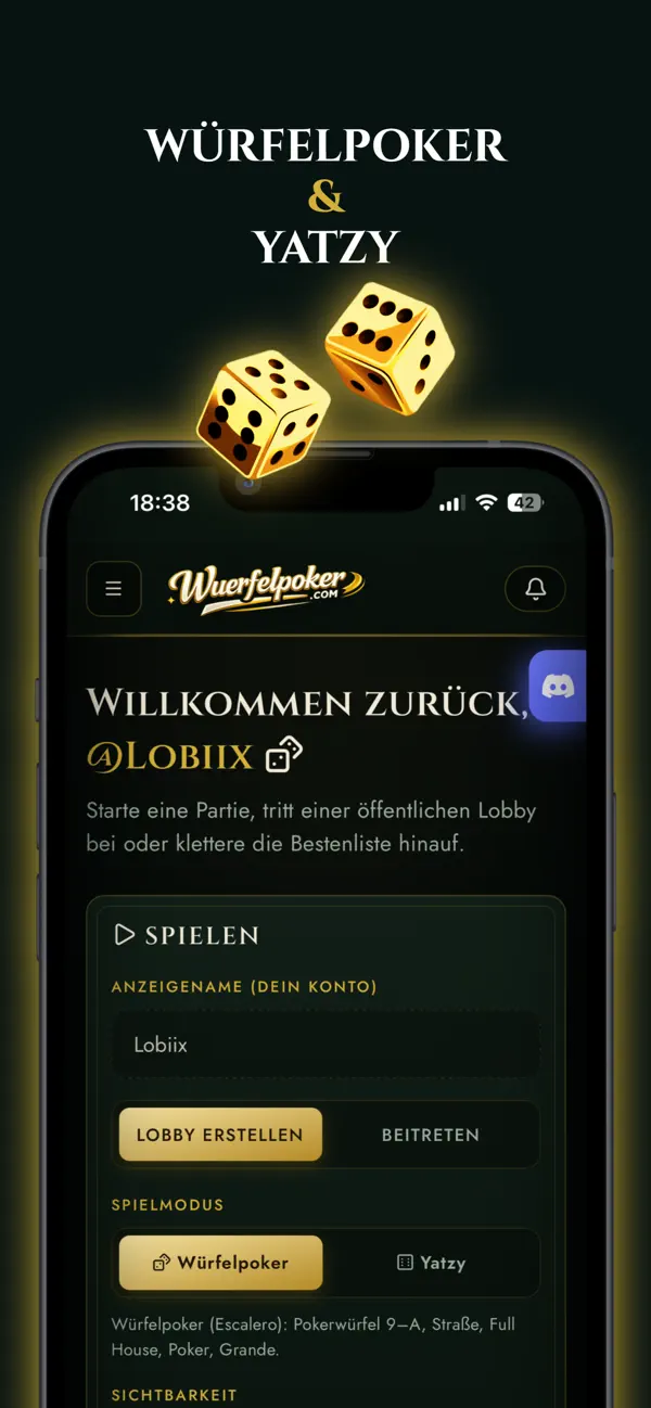 Würfelpoker mit Freunden