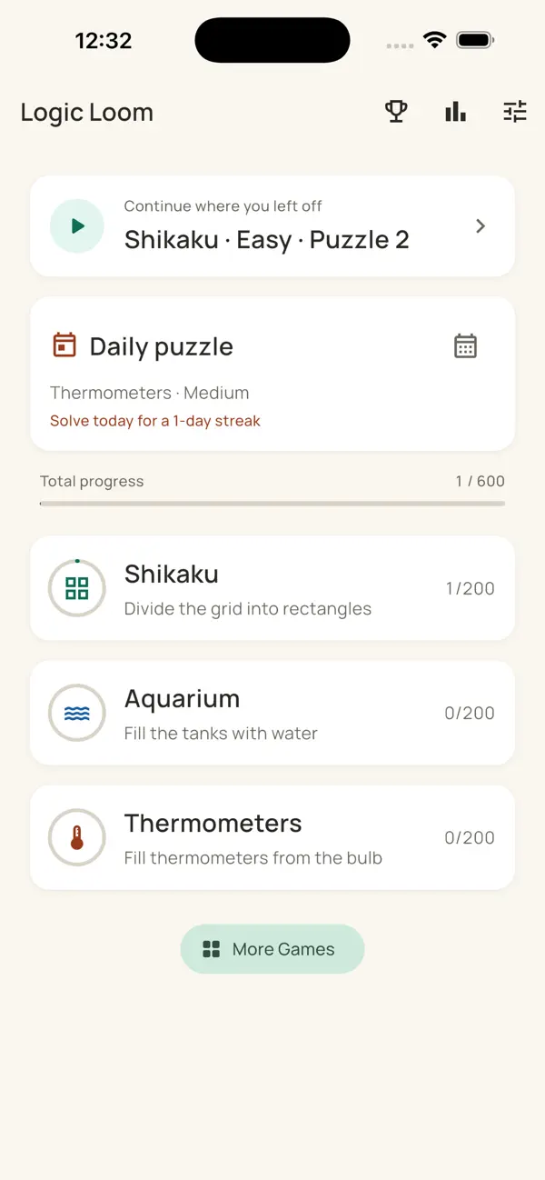 Logic Loom: Grid Puzzle Game