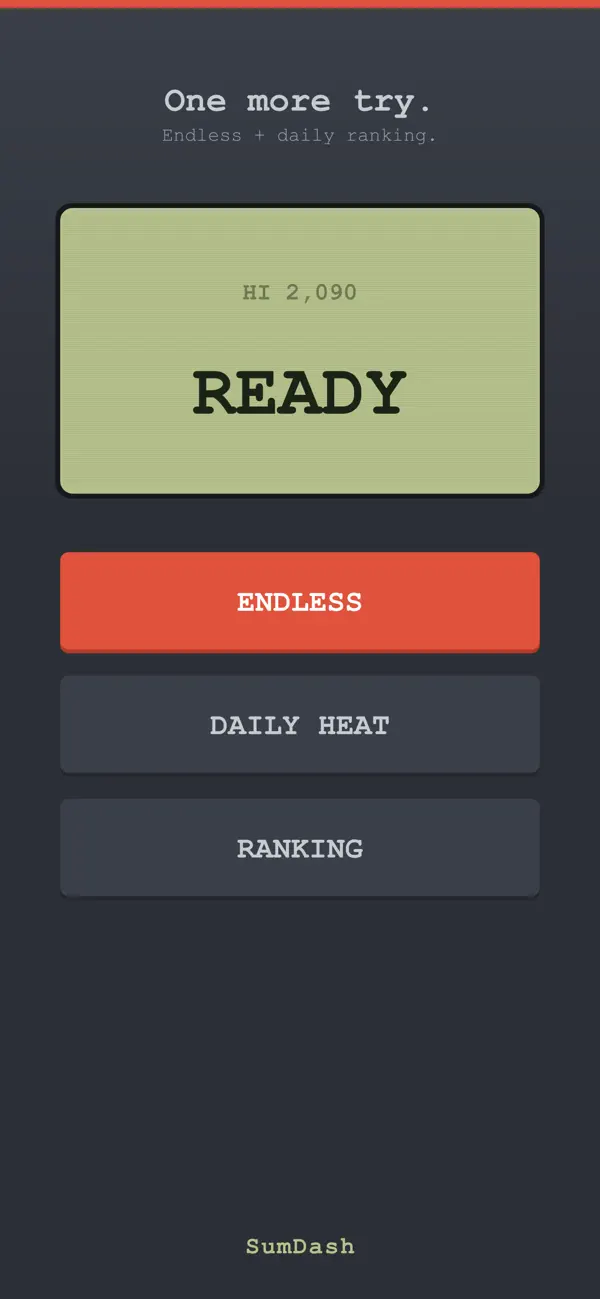 SumDash: Math Speed Game