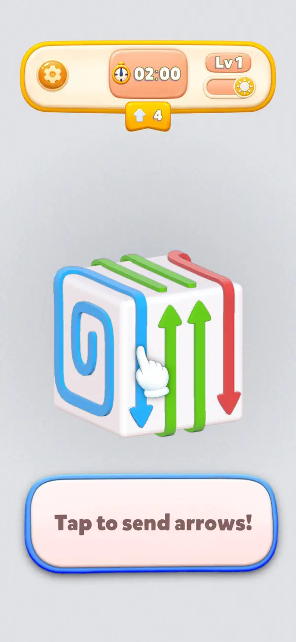 Arrows Box! Cubescape Puzzle