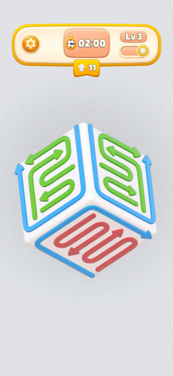 Arrows Box! Cubescape Puzzle