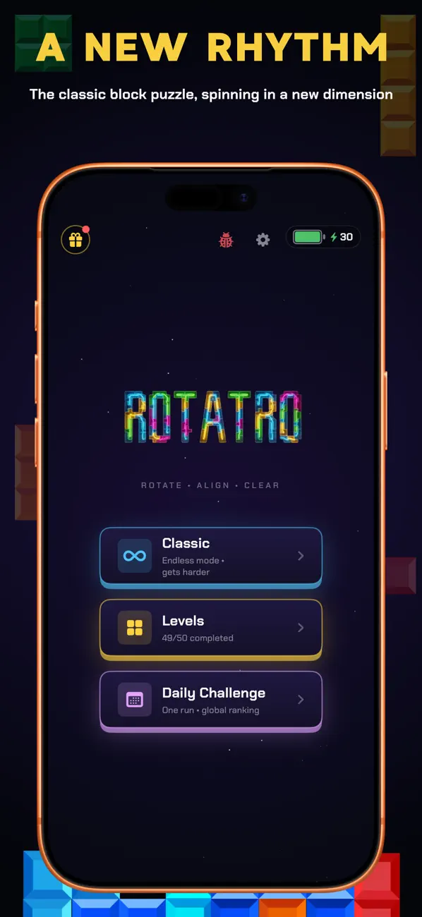 Rotatro: Orbit Puzzle Game
