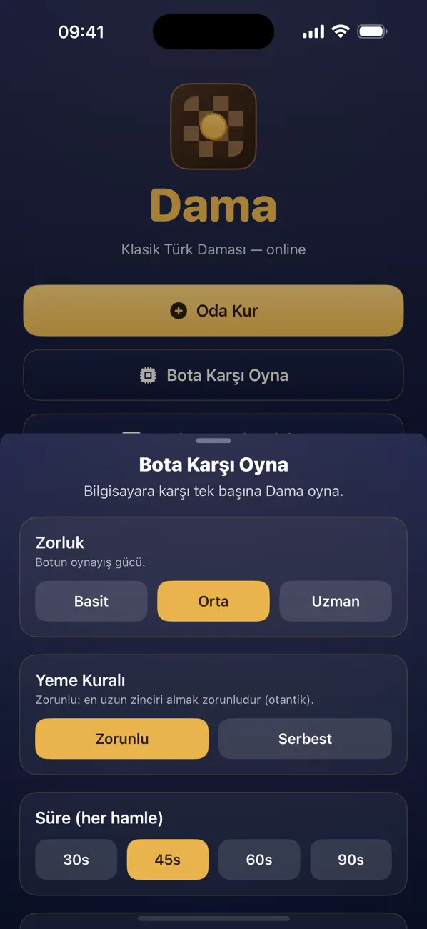 Dama - Online Türk Daması