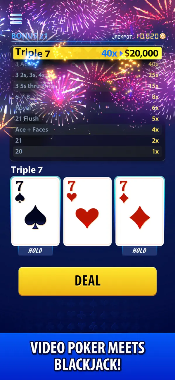 Blackjack Hold - Video Poker