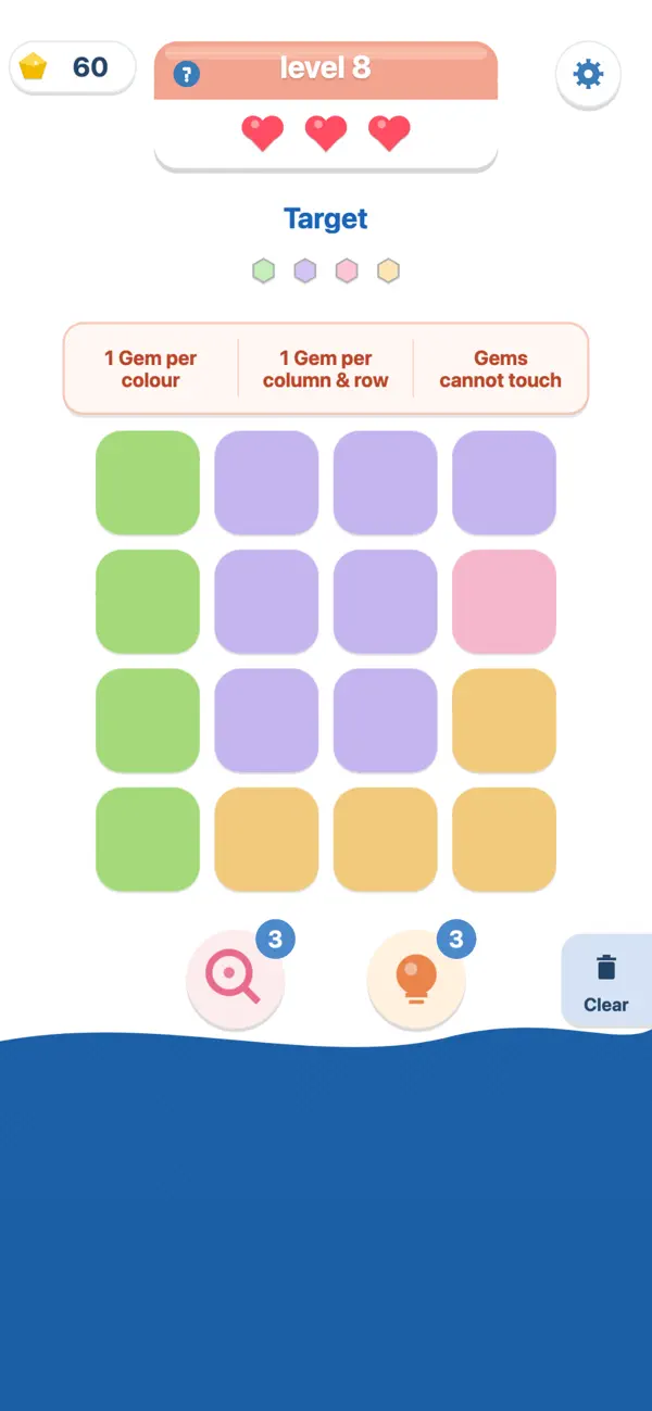 Gem Finder - Board Puzzle