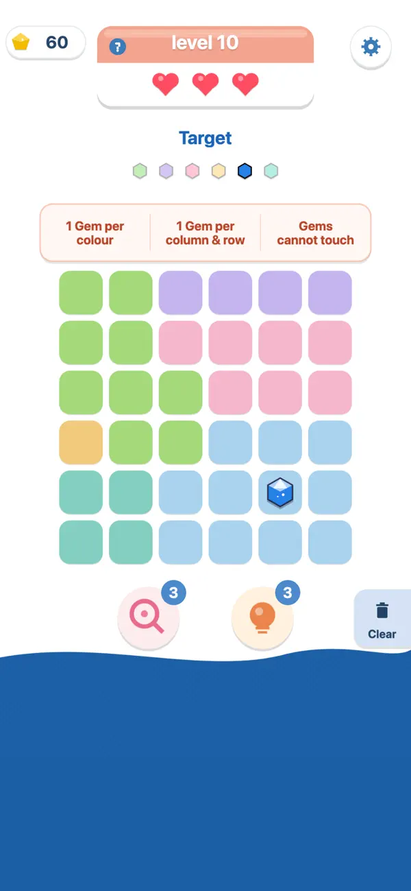 Gem Finder - Board Puzzle