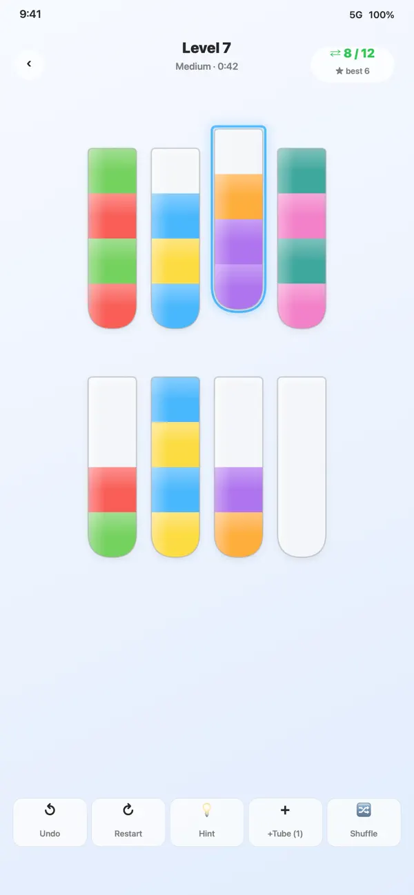 Hue Puzzelo: Color Sort Game