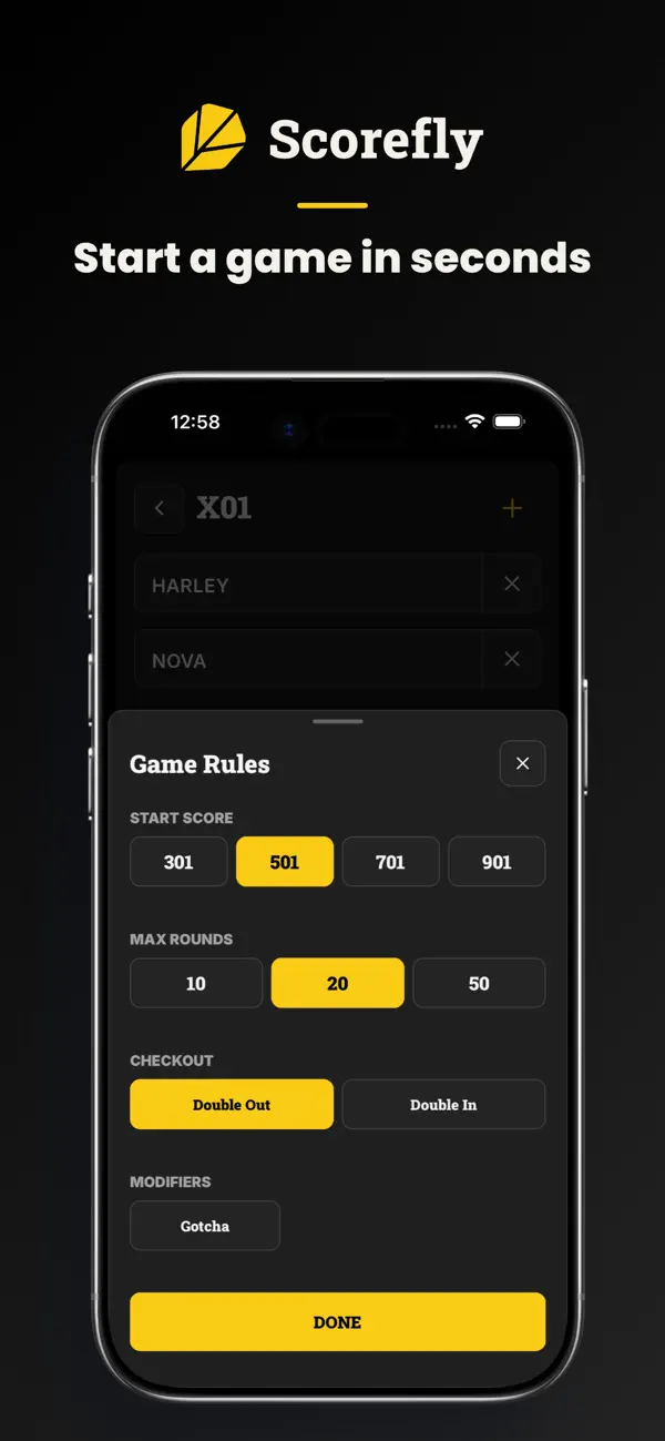 Scorefly | Fast Darts Scoring