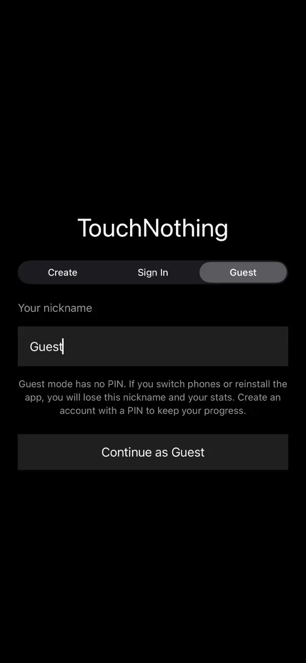 TouchNothing