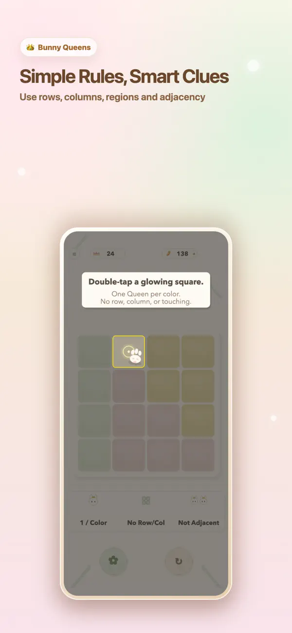 Bunny Queens: Logic Puzzle