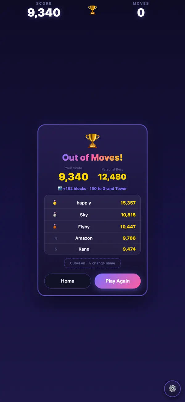 Cube Match 3D: Block Puzzle
