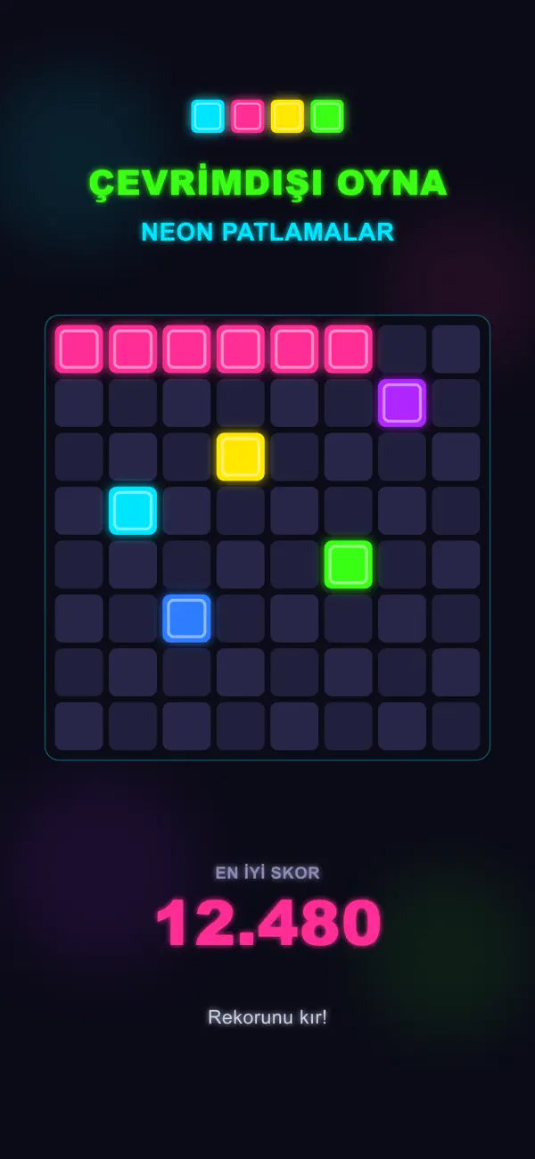 Neon Blok Patlat