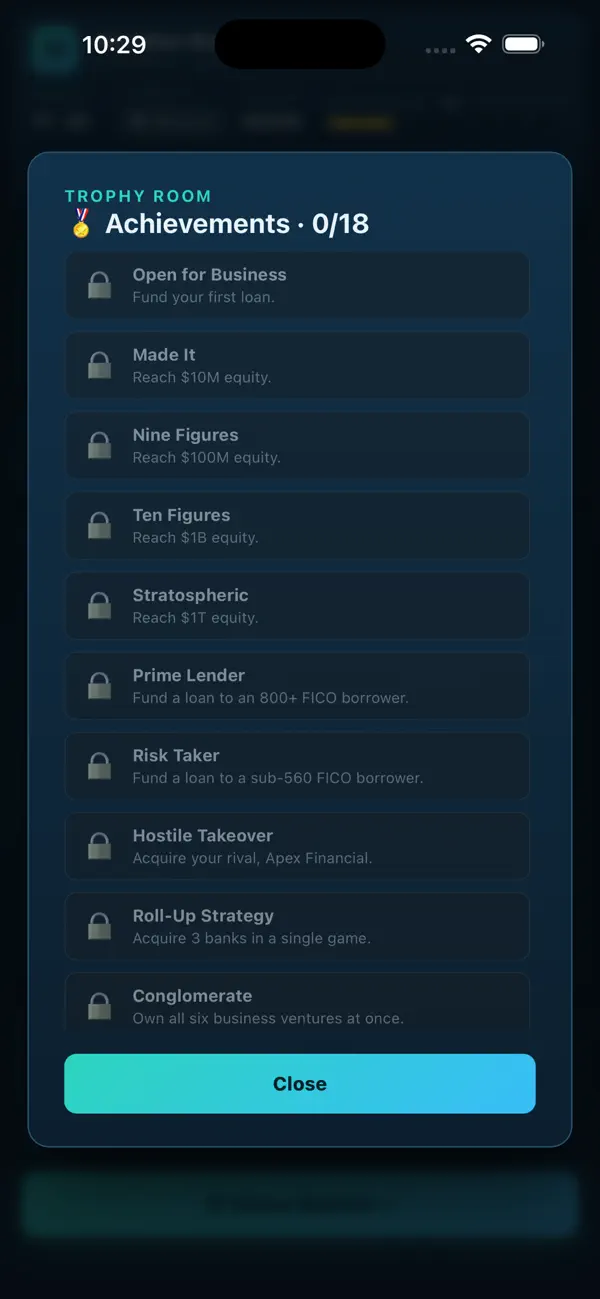 Too Big to Fail Bank Tycoon