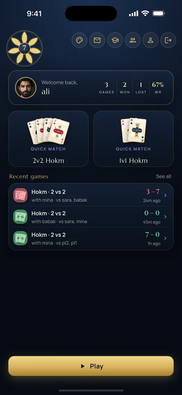 Varagh: Persian Hokm Online