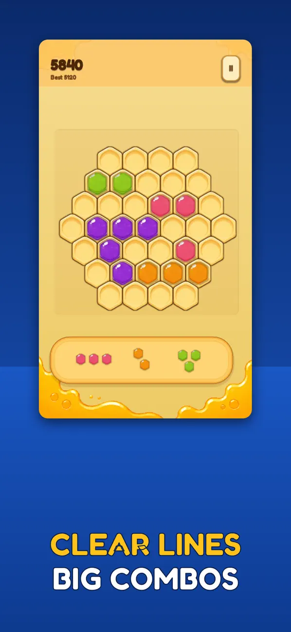 Hexa Blast: Honey Puzzle
