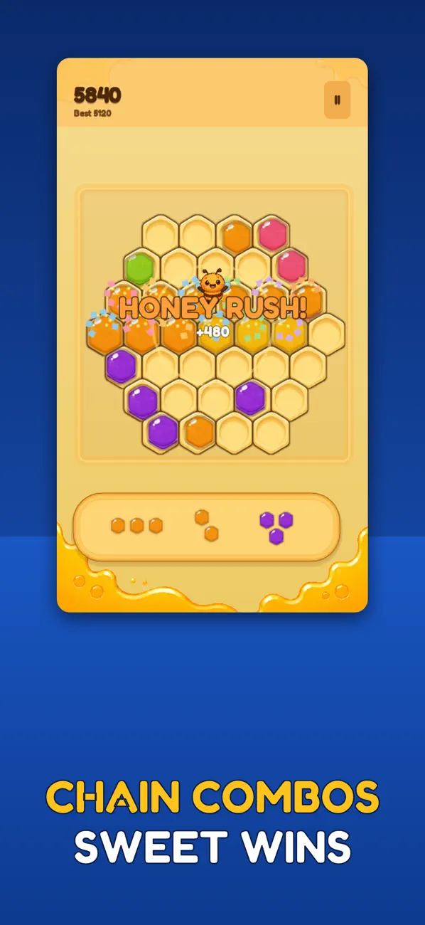 Hexa Blast: Honey Puzzle